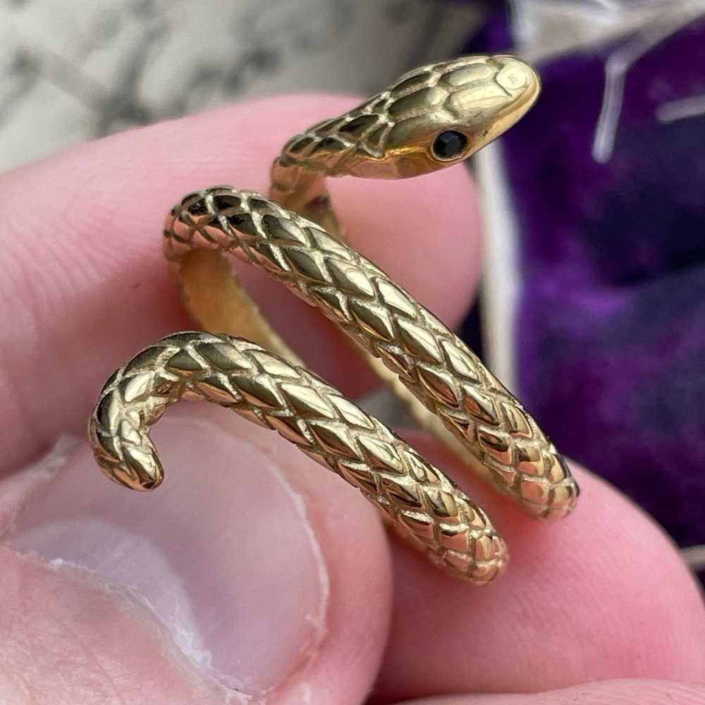 Vintage Styled Snake Ring - image 6