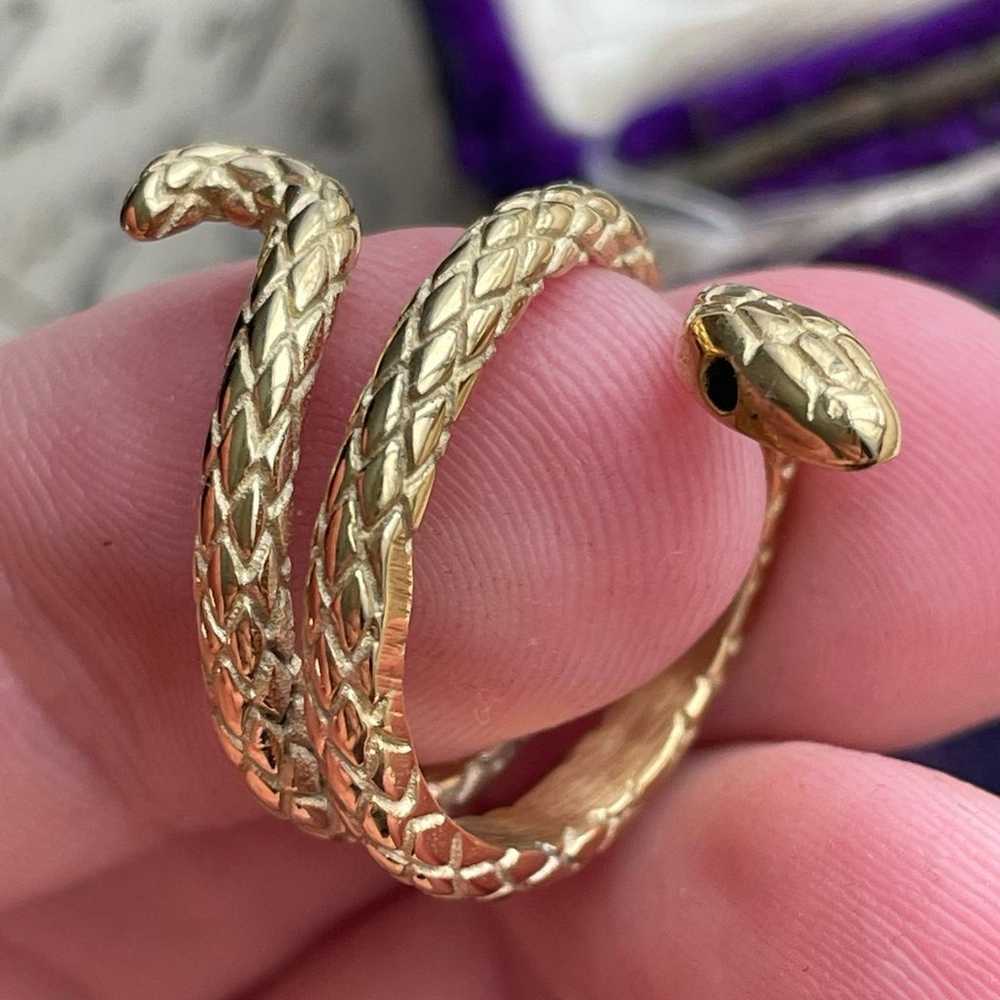 Vintage Styled Snake Ring - image 8