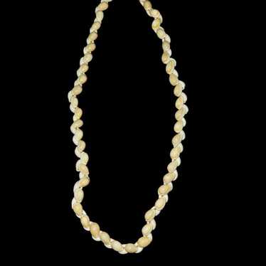 Vintage Cowrie Shell Strand Necklace - image 1