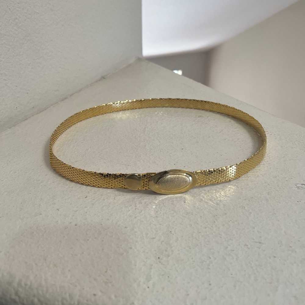 Vintage 1980s Retro Slim Metal Gold Tone Women’s … - image 1