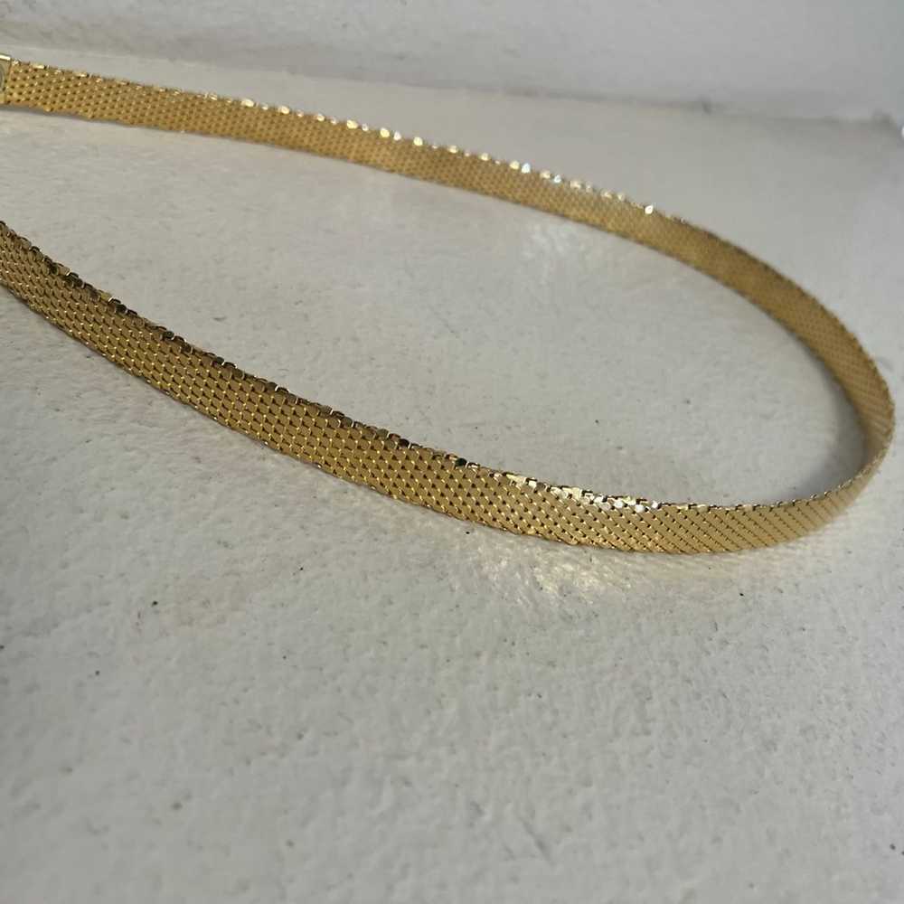 Vintage 1980s Retro Slim Metal Gold Tone Women’s … - image 5