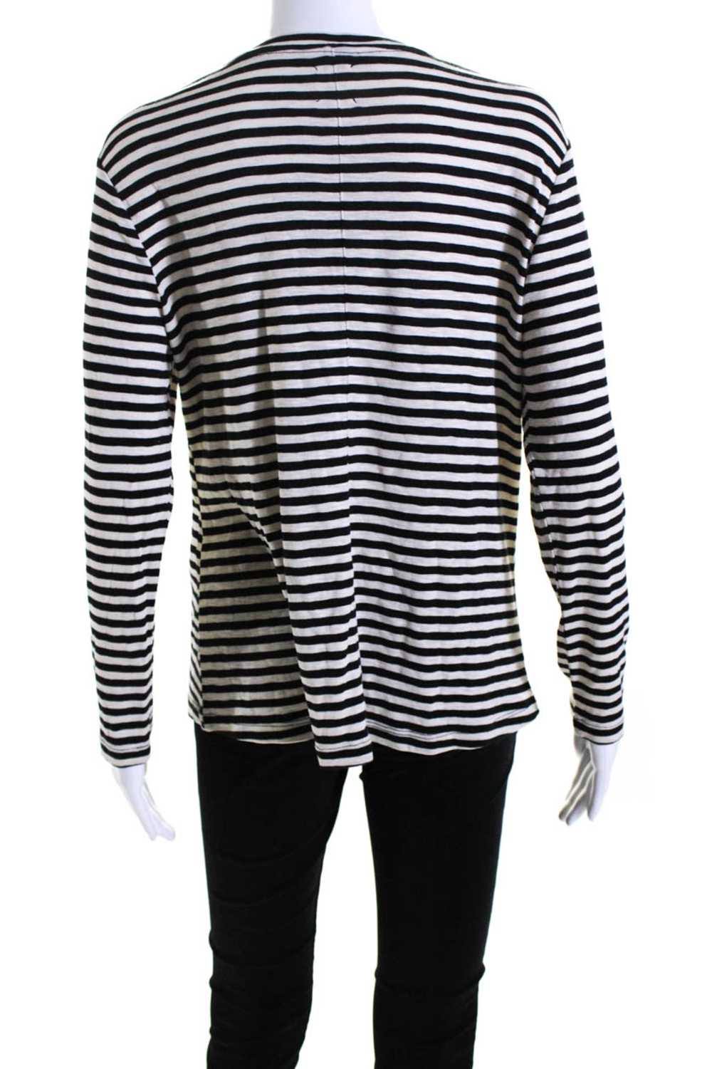 Nic + Zoe Womens Long Sleeve Scoop Neck Striped S… - image 3