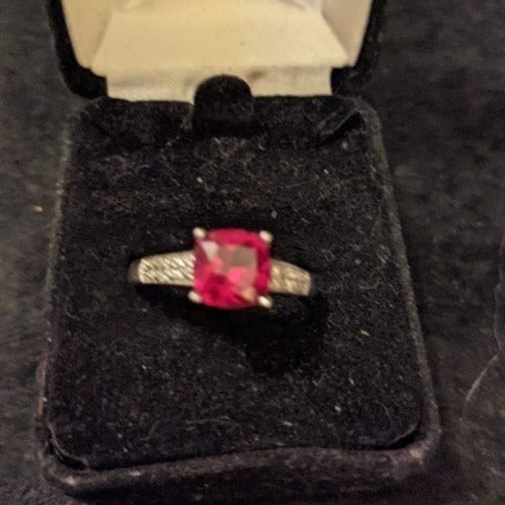 VTG Authentic Ruby/SS Ring - image 11