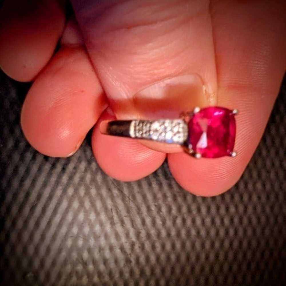 VTG Authentic Ruby/SS Ring - image 3