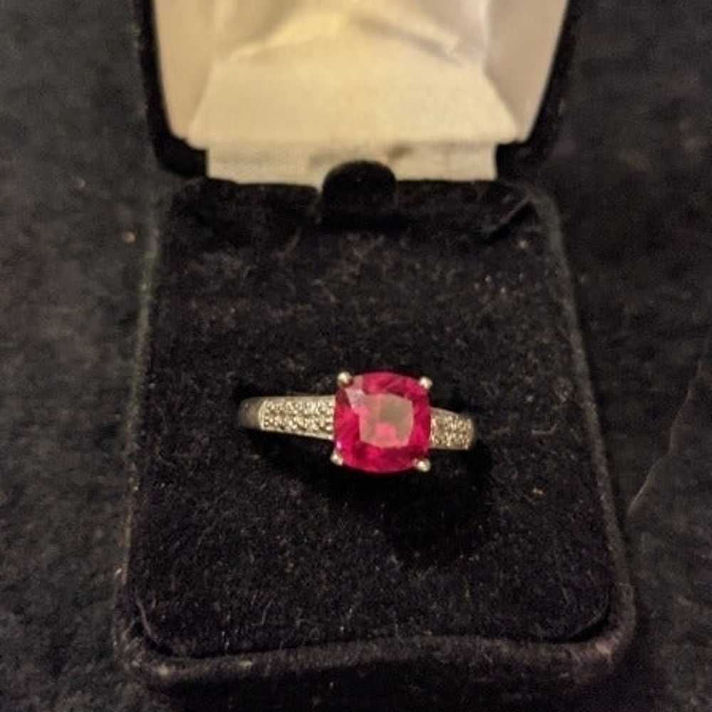 VTG Authentic Ruby/SS Ring - image 5