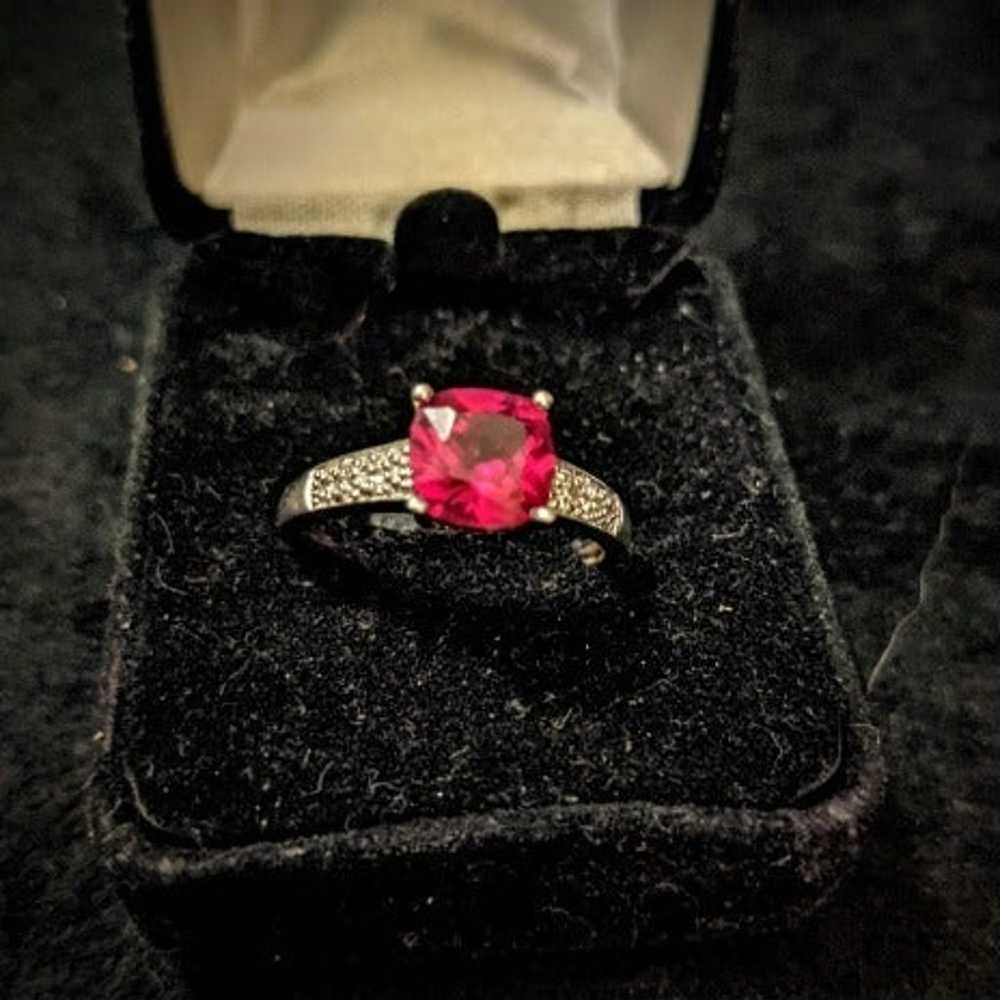 VTG Authentic Ruby/SS Ring - image 8