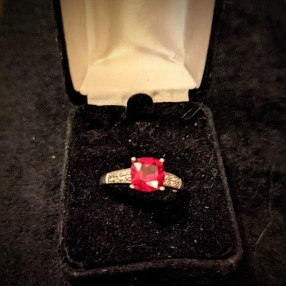 VTG Authentic Ruby/SS Ring - image 9