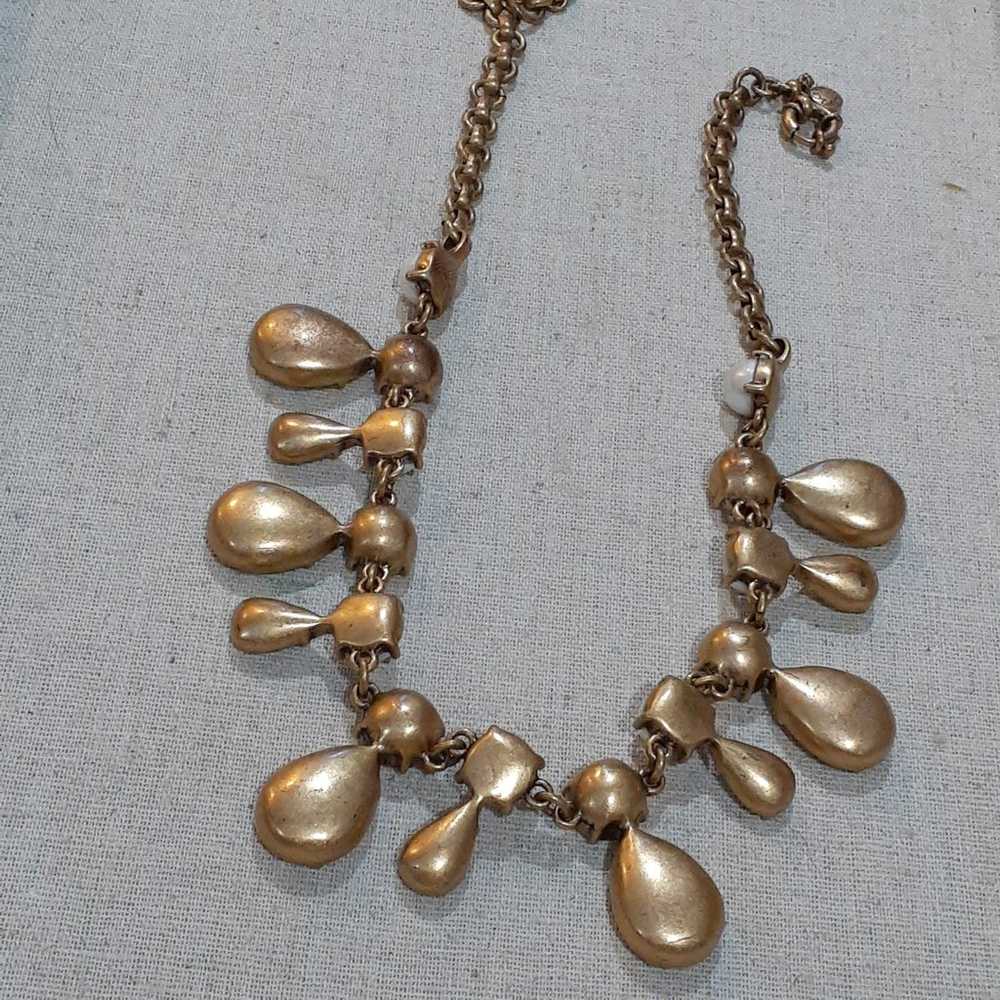 J. Crew Bling Crystal Goldtone Necklace - image 4