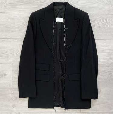 ジャケット MAISON MARGIELA BLACK GABARDINE BLAZER MM6 Maison Margiela Oversized Blazer in Black | LN-CC