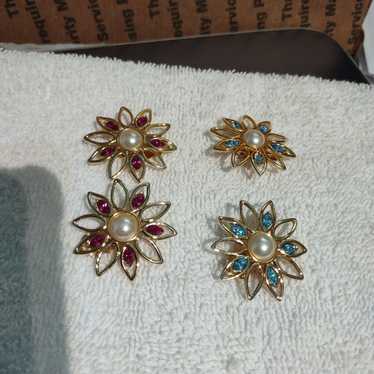 Vintage Swarovski S. A. L. Clip on Earrings