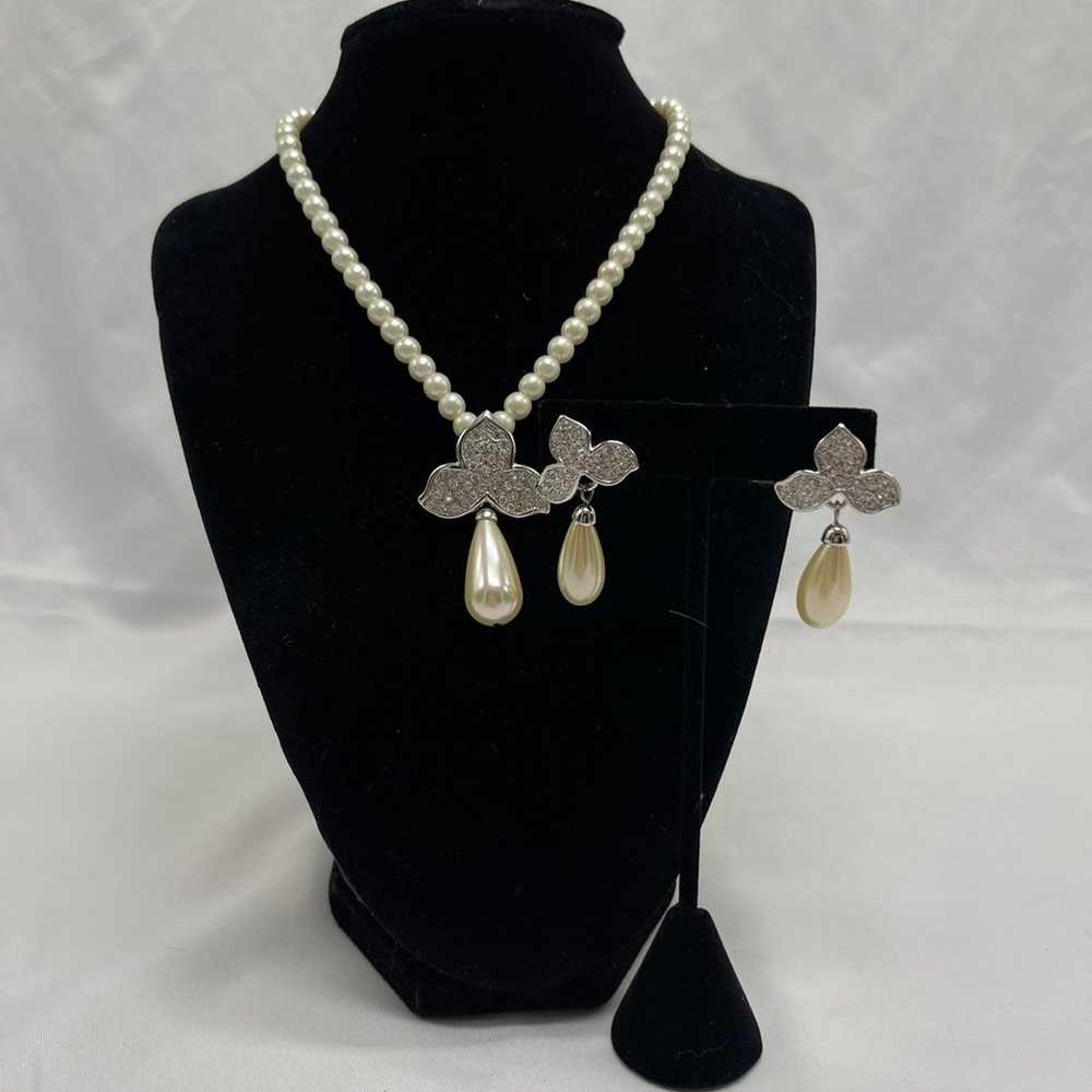 VTG Kenneth Jay Lane necklace and earrings - image 2