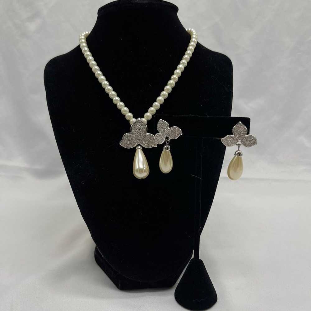 VTG Kenneth Jay Lane necklace and earrings - image 3