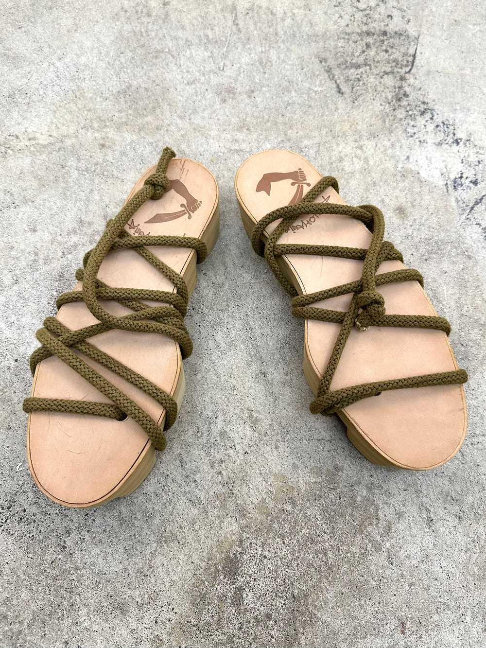 1990s Vivienne Westwood Anglomania Geta Sandals* - image 3