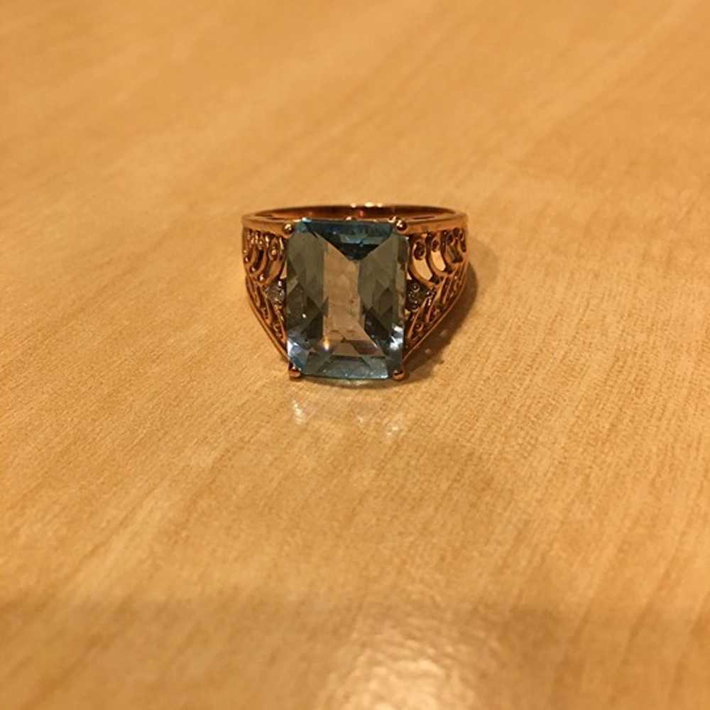 Stauer Blue Turquoise Ring Size 10 - image 1