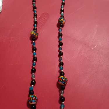 vintage Murano glass beaded necklace - image 1