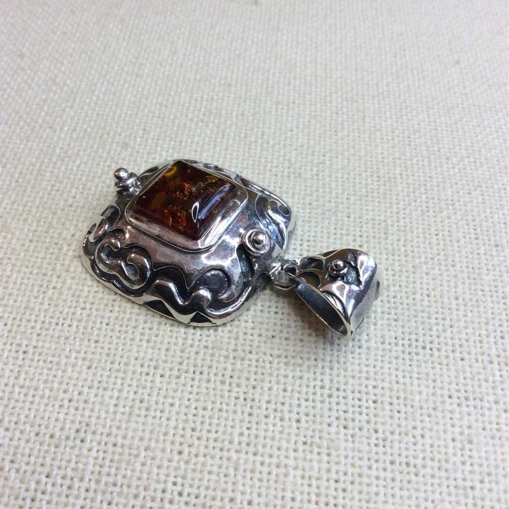 Silpada Vintage Amber Pendant S0908 - image 3