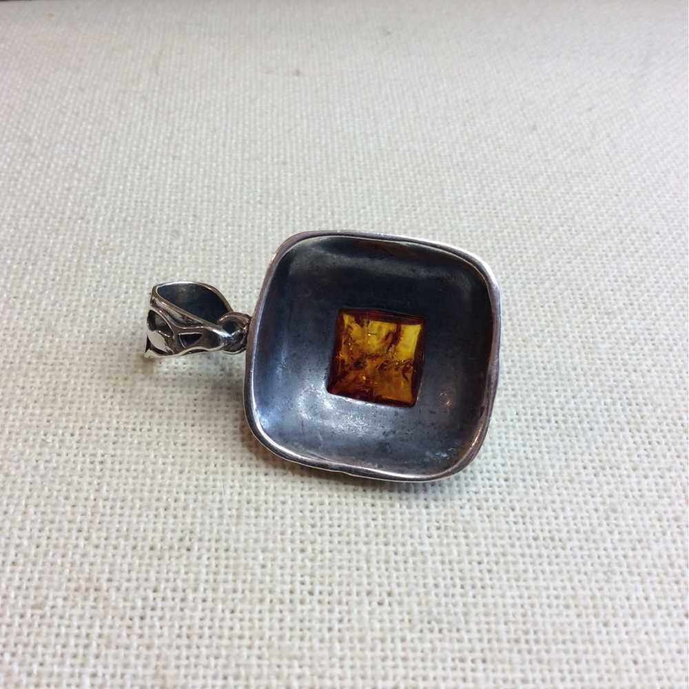 Silpada Vintage Amber Pendant S0908 - image 7