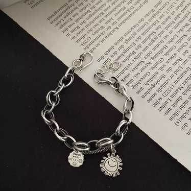 S925 Smiley Face Sun charm bracelet - image 1