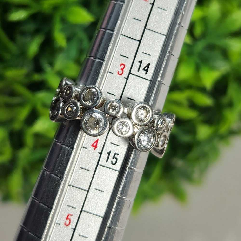 925 Sterling Silver CZ Eternity Ring - image 3