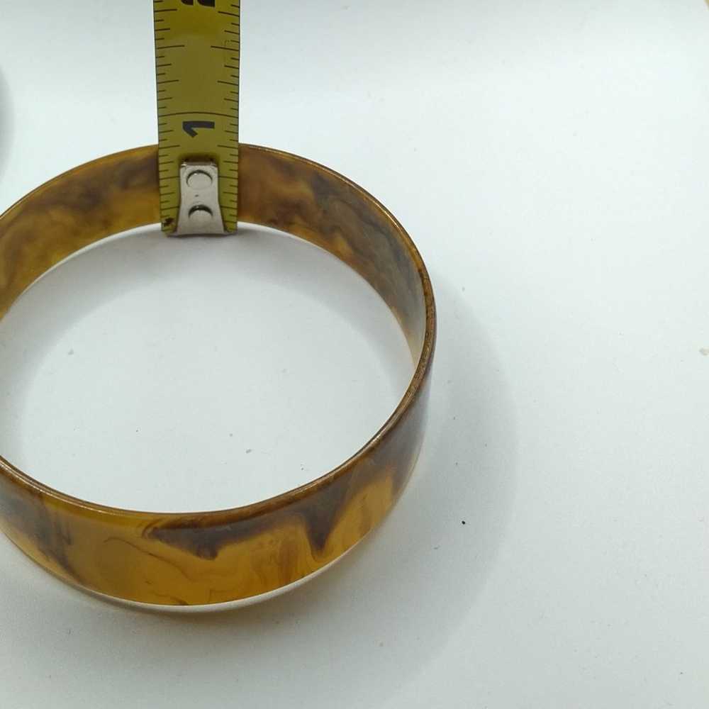 Bakelite Marbled butterscotch  Bracelet - image 6