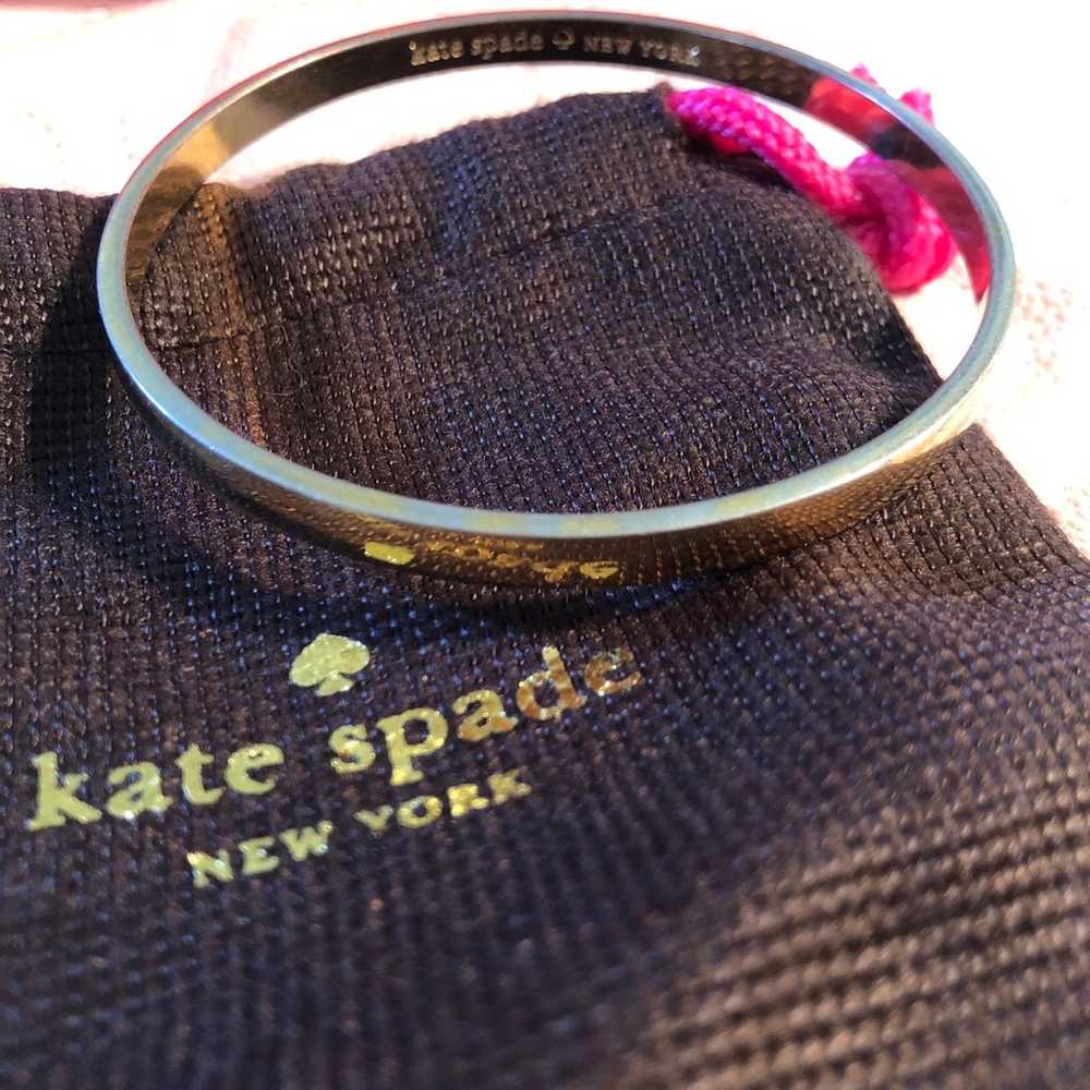 Vintage Kate Spade New York Heart of Gold Bangle - image 1