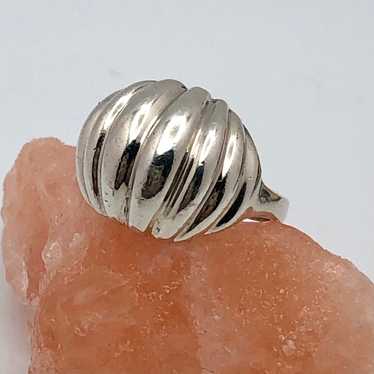 Vintage EDCO Sterling Silver Modernist Ring - image 1