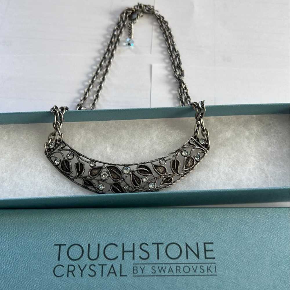 TOUCHSTONE CRYSTAL BY SWAROVSKI VINTAGE VINE NECK… - image 2