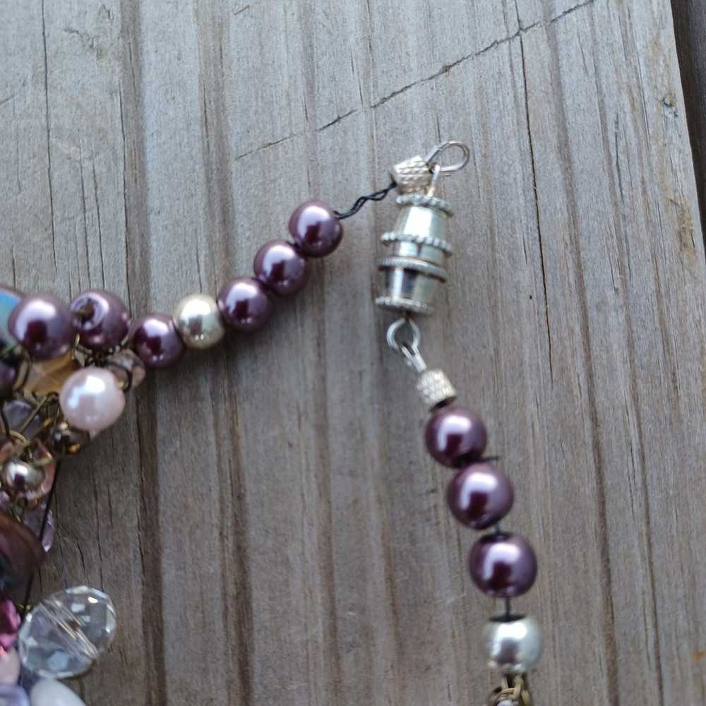 Beautiful Stones & Beads Short Chunky Necklace - image 12