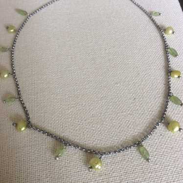 Silpada Vintage Green Pearl Necklace - image 1