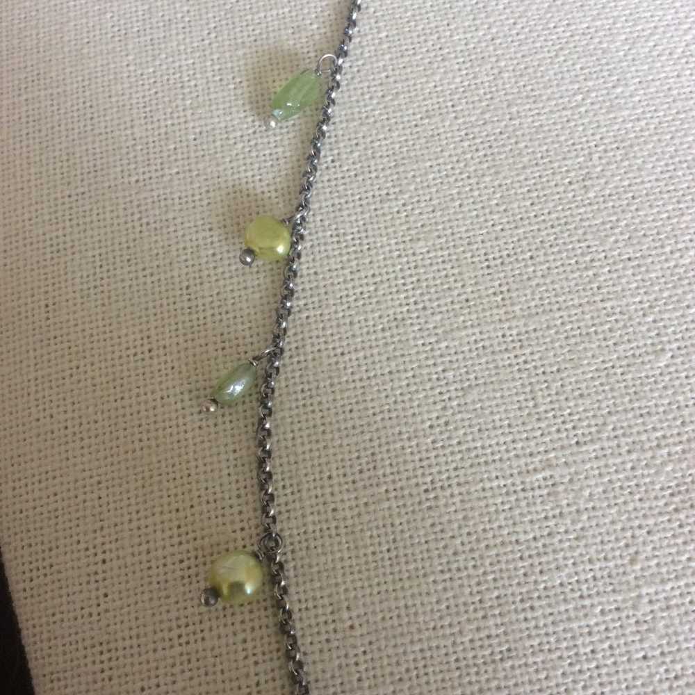 Silpada Vintage Green Pearl Necklace - image 3