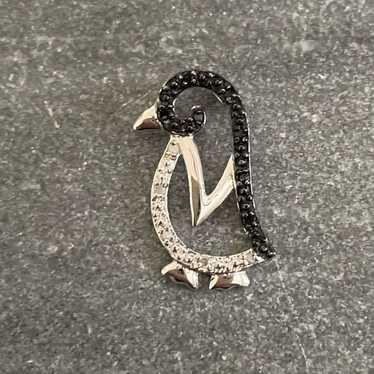 Heng Ngai Penguin Diamond Sterling Charm