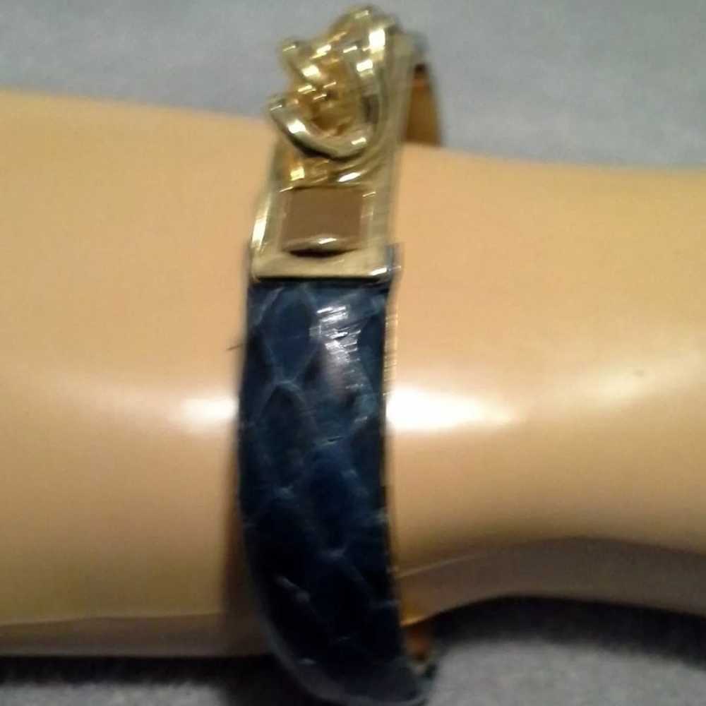 Leather Gold 24k Bracelet - image 2