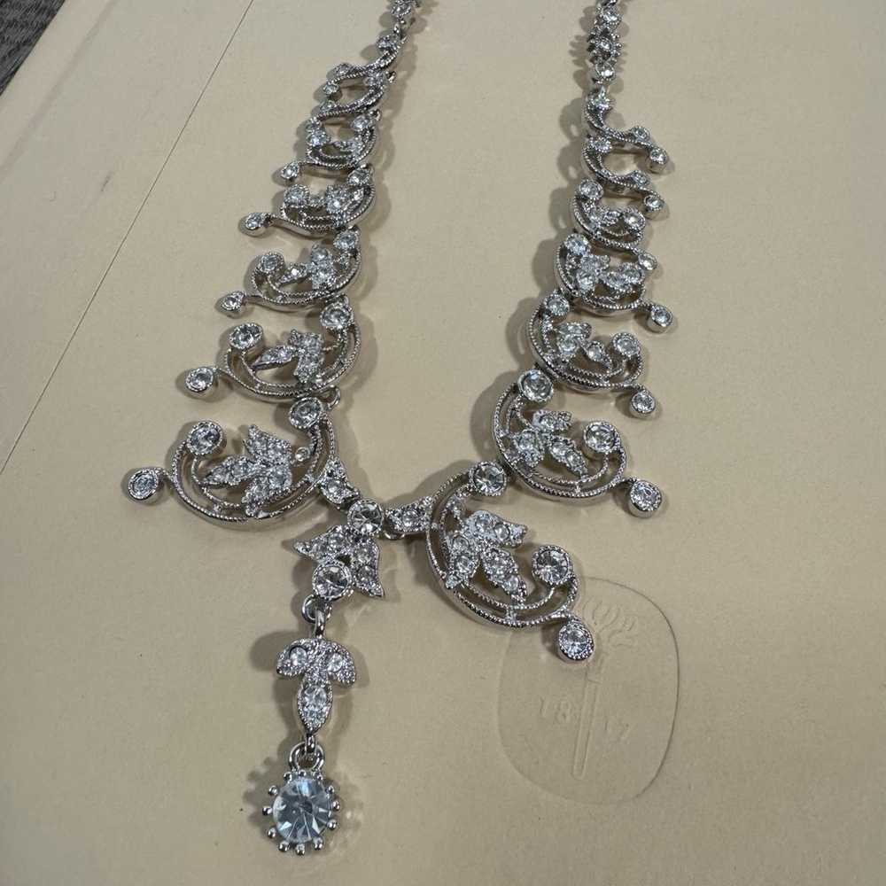 Tara Vanessa Jewelry Necklace Earrings Set Clear … - image 11