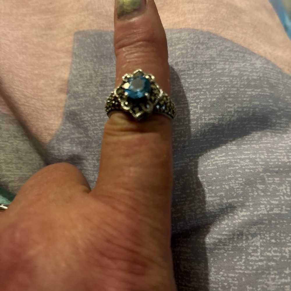 Blue topaz ring - image 1