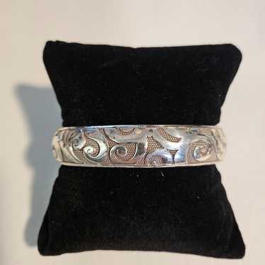 BRIGHTON ANDALUZ SILVERTONE ORNATE SCROLLWORK DES… - image 1