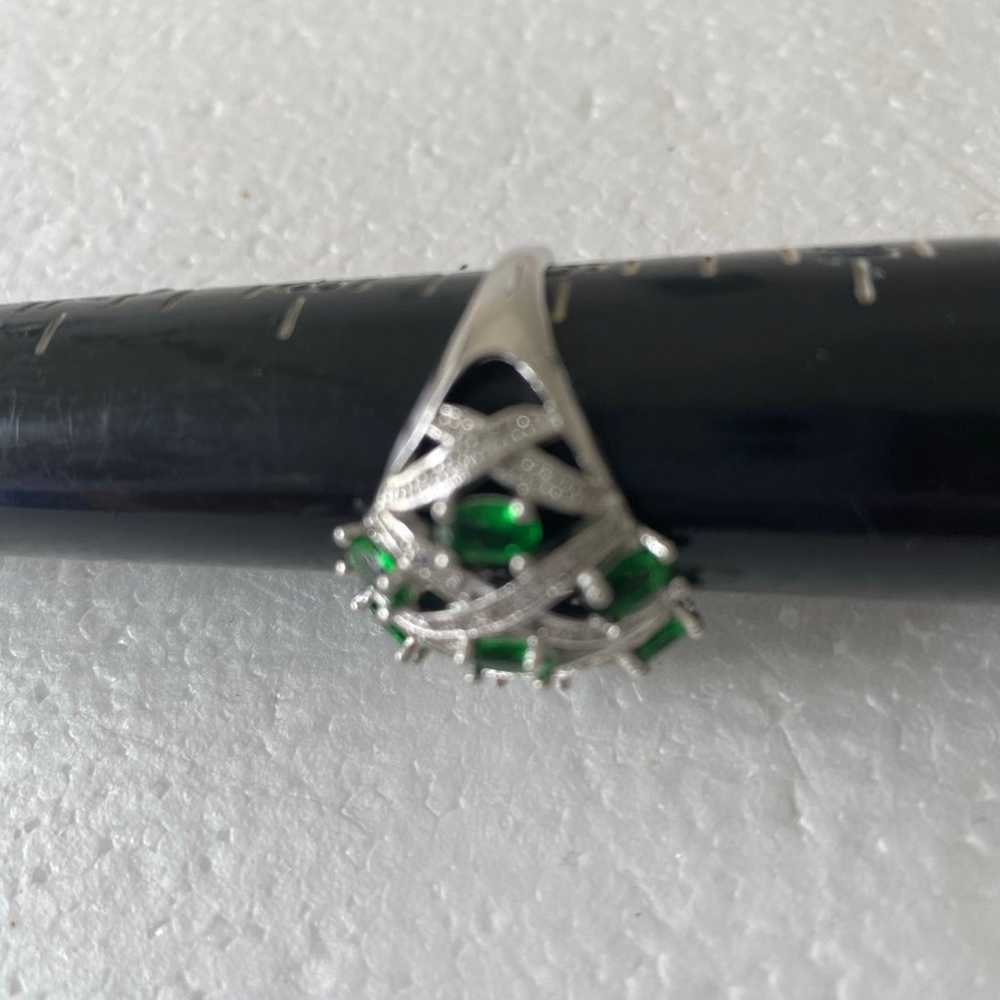 Ring emerald sapphire size 9 - image 2