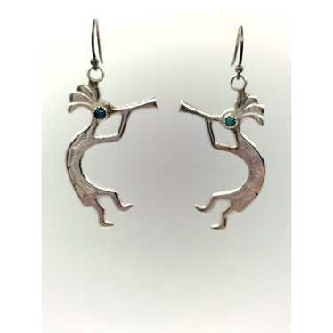 Sterling Silver Vintage Kokopelli Native American… - image 1