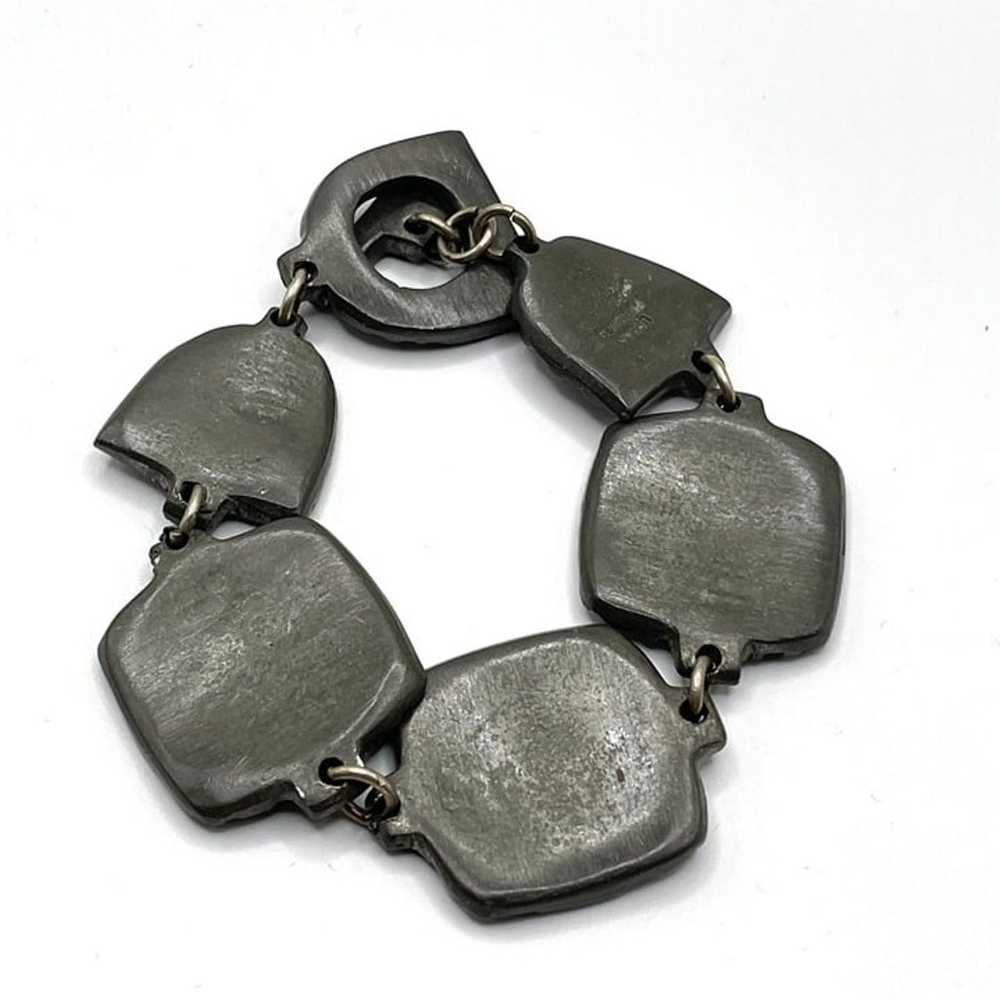 Vintage Urban Fetishes Alice Seely Pewter Link Br… - image 2