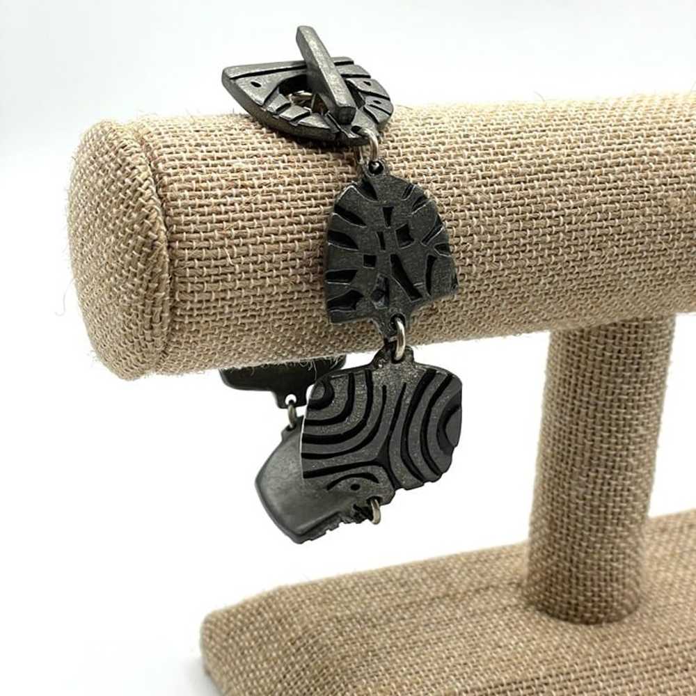 Vintage Urban Fetishes Alice Seely Pewter Link Br… - image 3