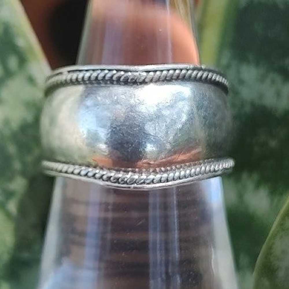 Sterling Silver NF Signed Vintage Women’s Chunky … - image 4