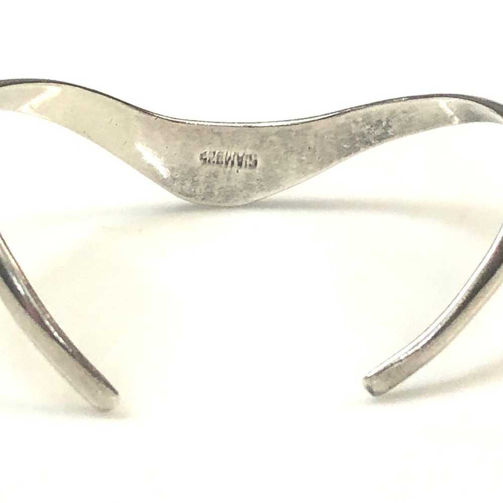 SIAM Signed Sterling Silver Cuff Bracelet - image 2