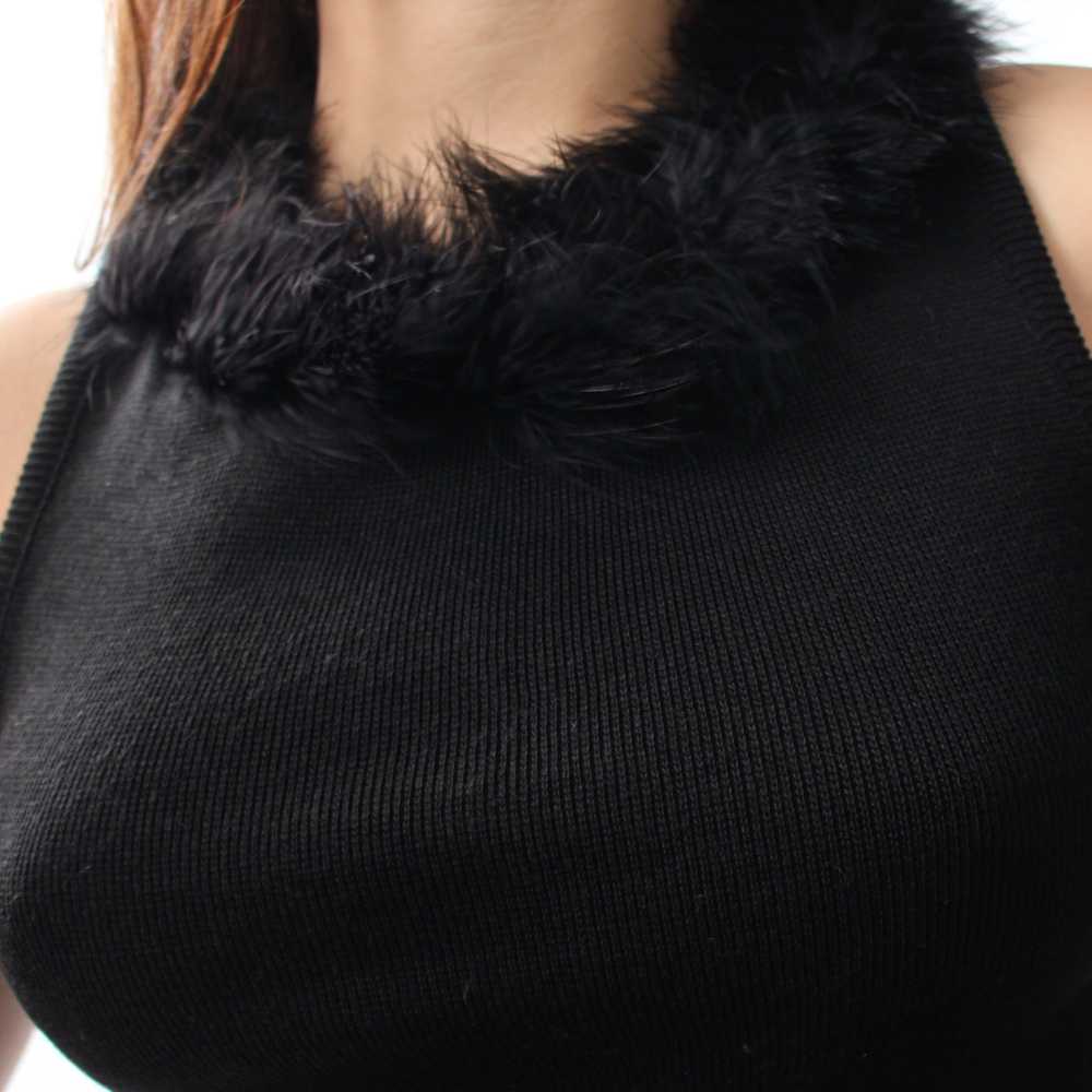 2000s Fluffy Neckline Top - image 7