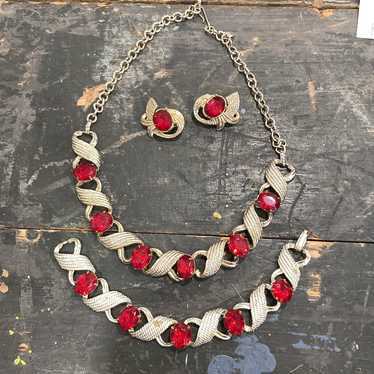 Vintage Necklace, Bracelet, & Earring set - image 1