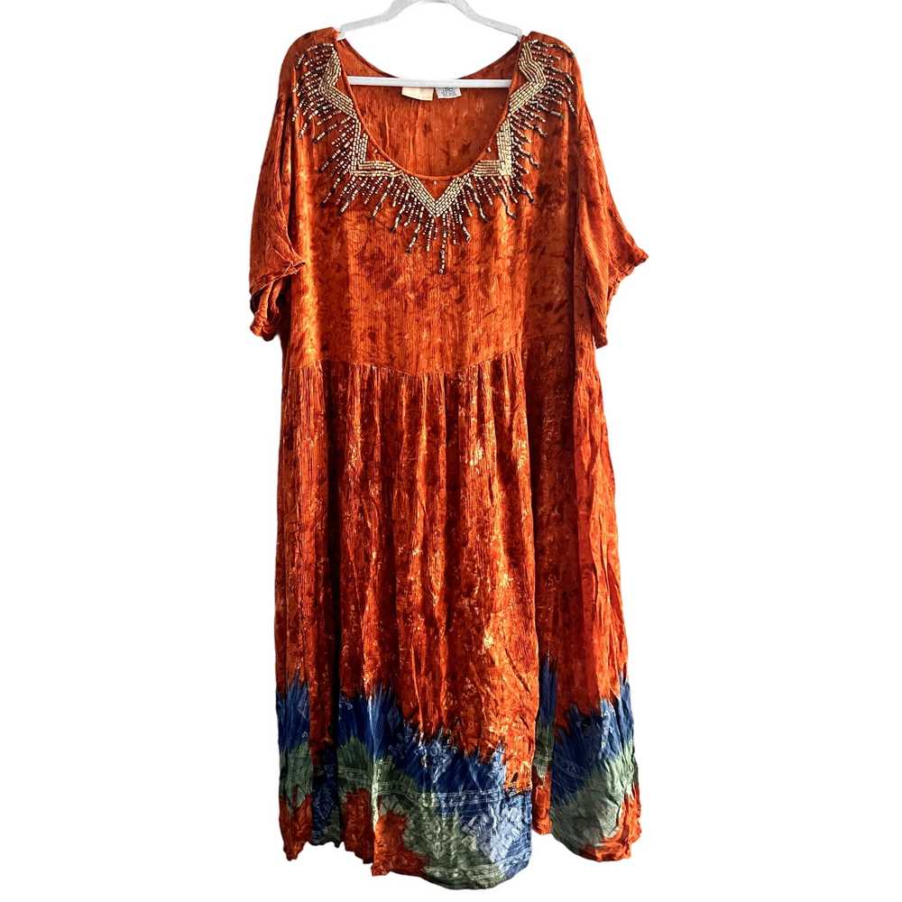 Vintage SOFT FOCUS Women's Plus 30W Tied Dye Boho… - image 1