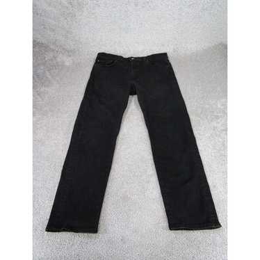 Levi's Levis 502 Jeans Mens 38 Black Denim Slim T… - image 1