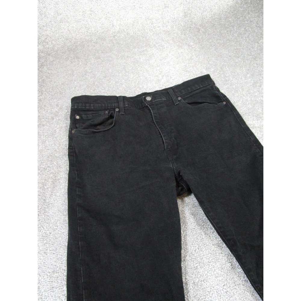 Levi's Levis 502 Jeans Mens 38 Black Denim Slim T… - image 2