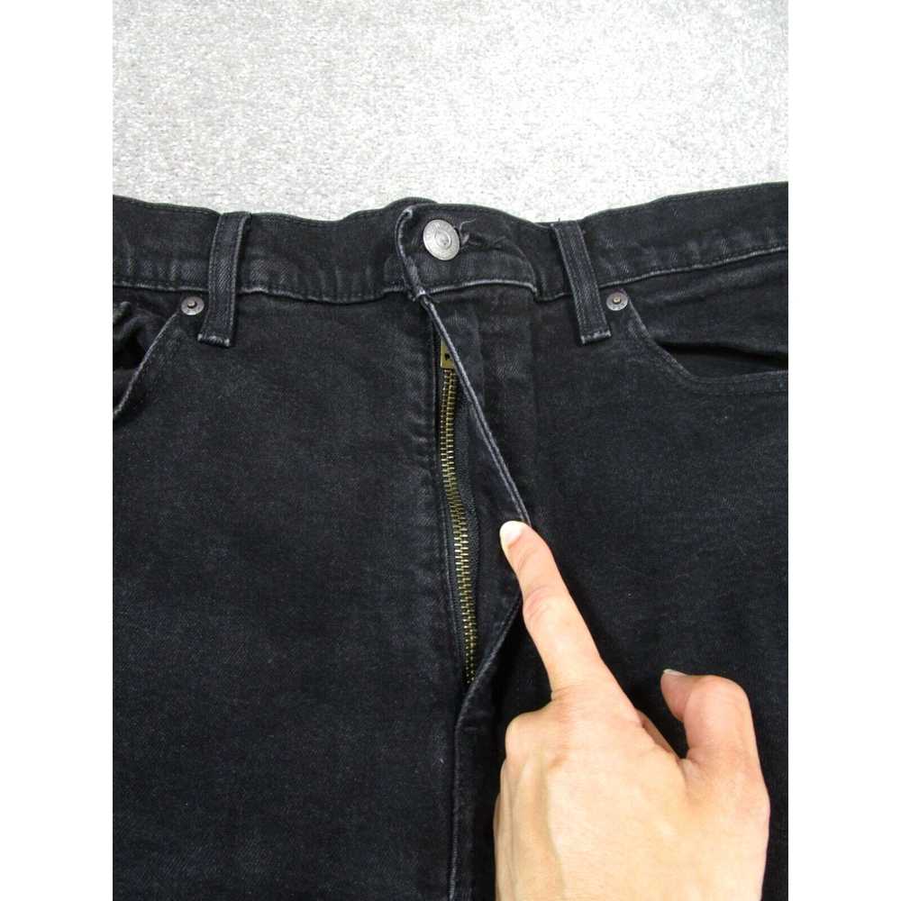 Levi's Levis 502 Jeans Mens 38 Black Denim Slim T… - image 3