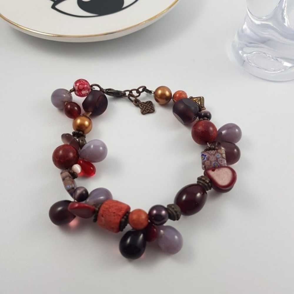 Beautiful gemstone charm bracelet - image 1