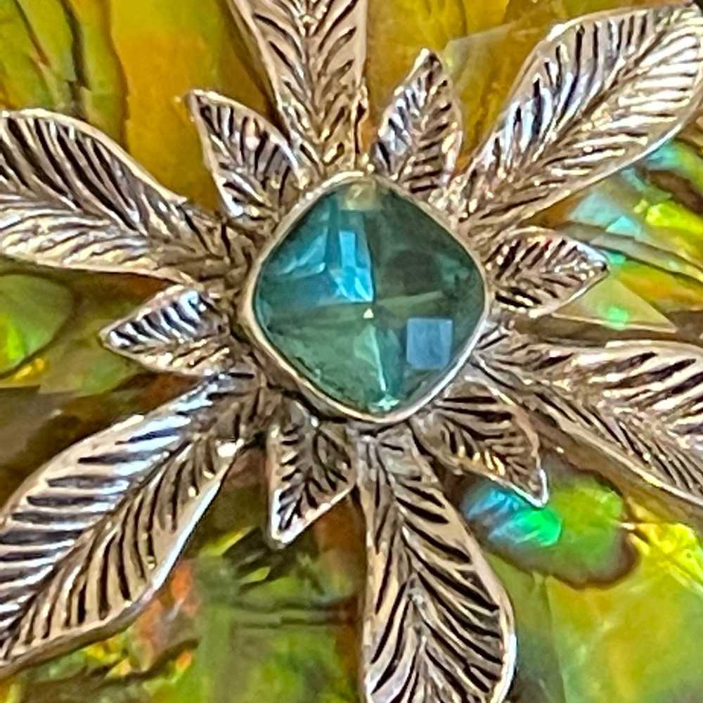 Monet vintage flower Brooch - image 6