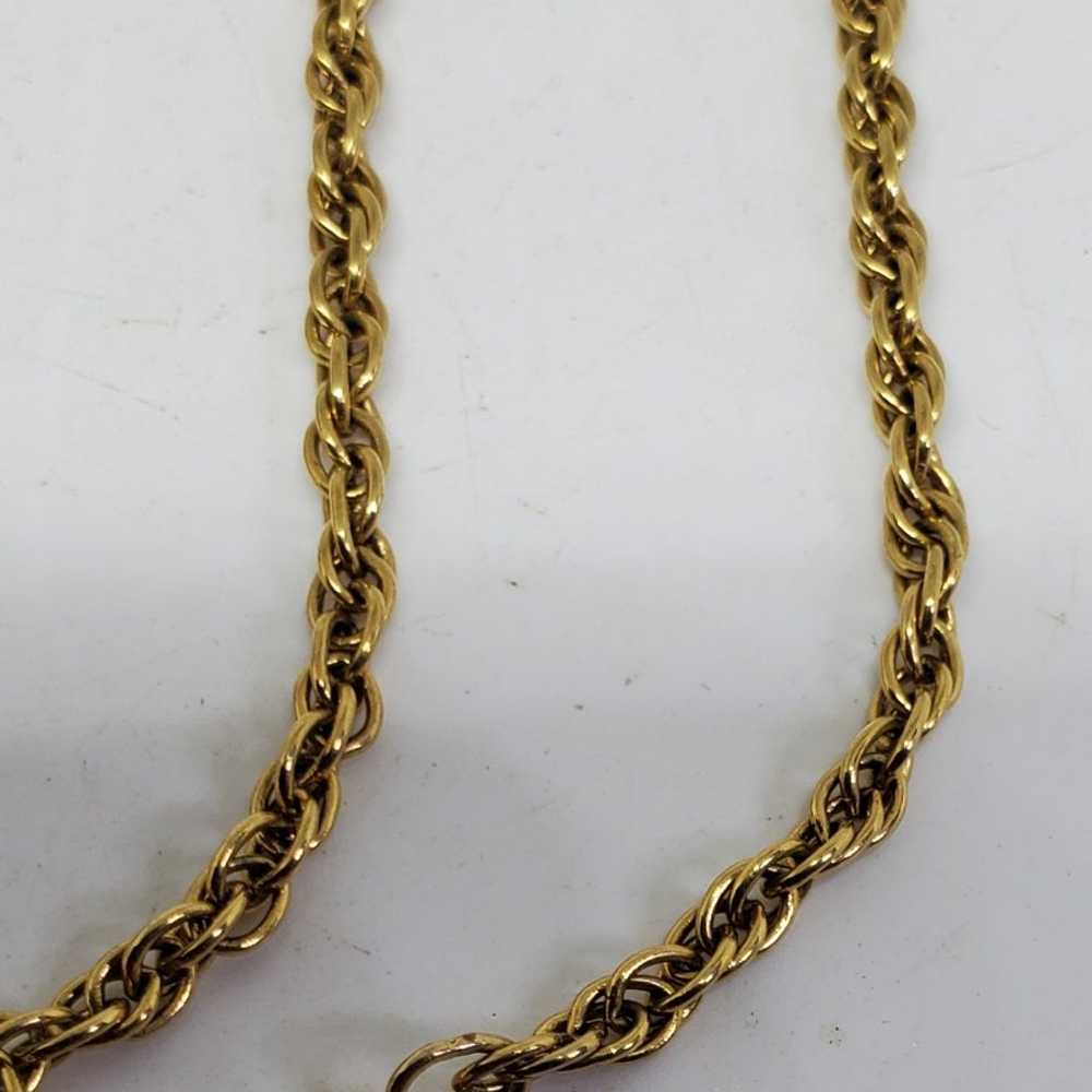 1928 whistle goldtone necklace - image 3